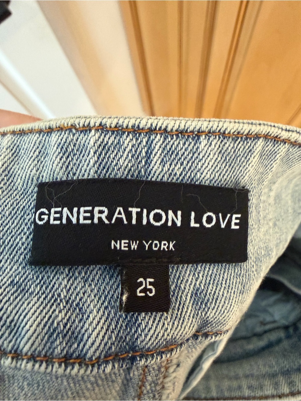 Generation Love Light Blue Denim Button-Front High-Rise Shorts - Picture 4 of 4